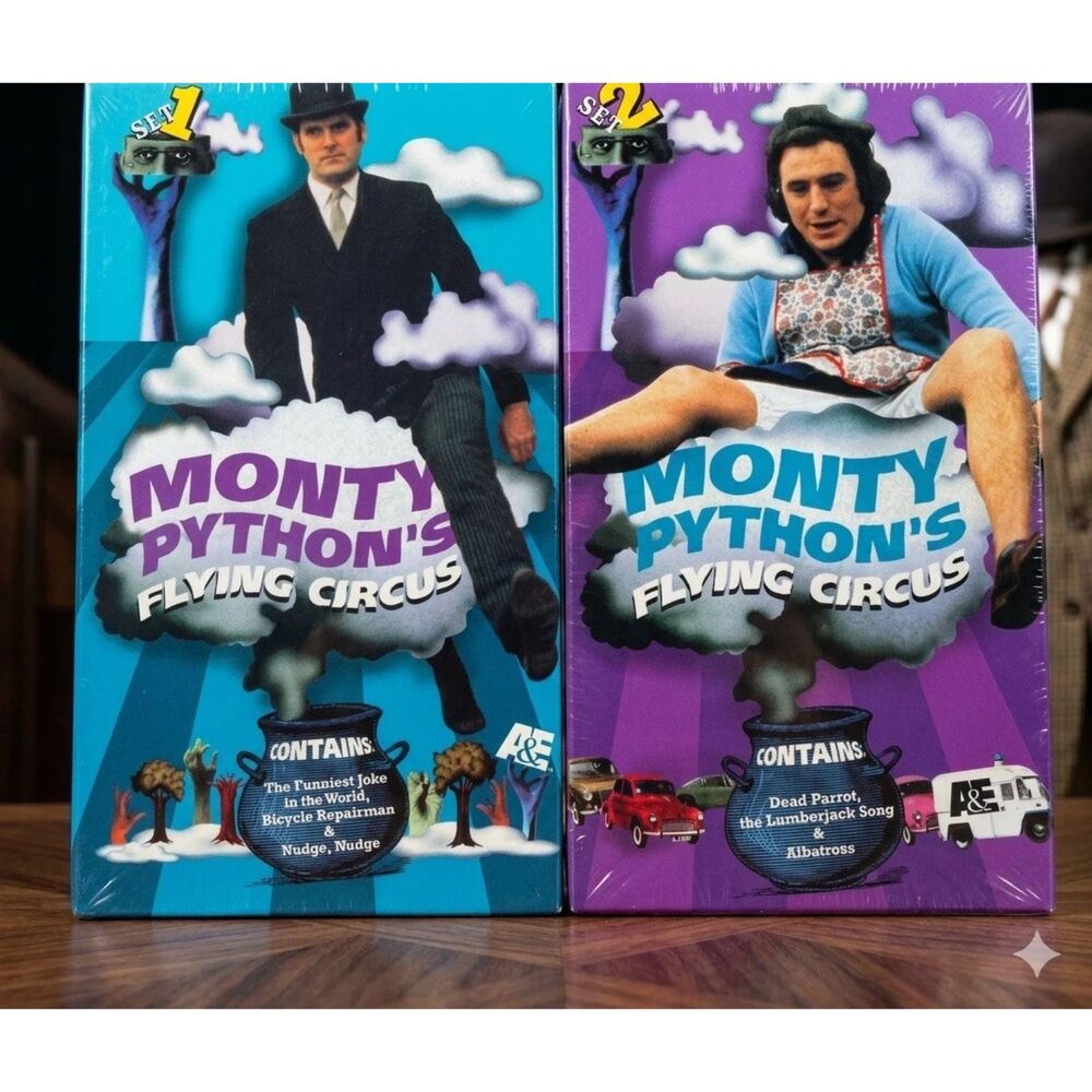Monty Pythons Flying Circus VHS Volumes 1-6 Two Box Sets 6 VHS Tapes New Sealed